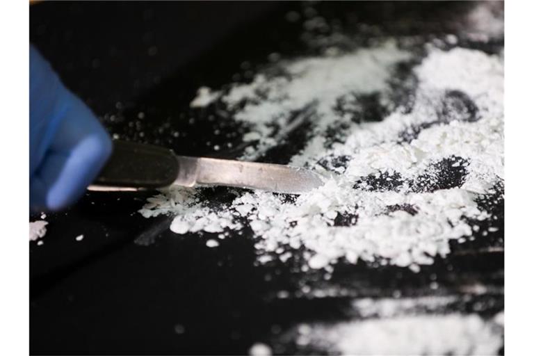 Kokain aus einem Kokainfund. Foto: Christian Charisius/dpa/Archivbild