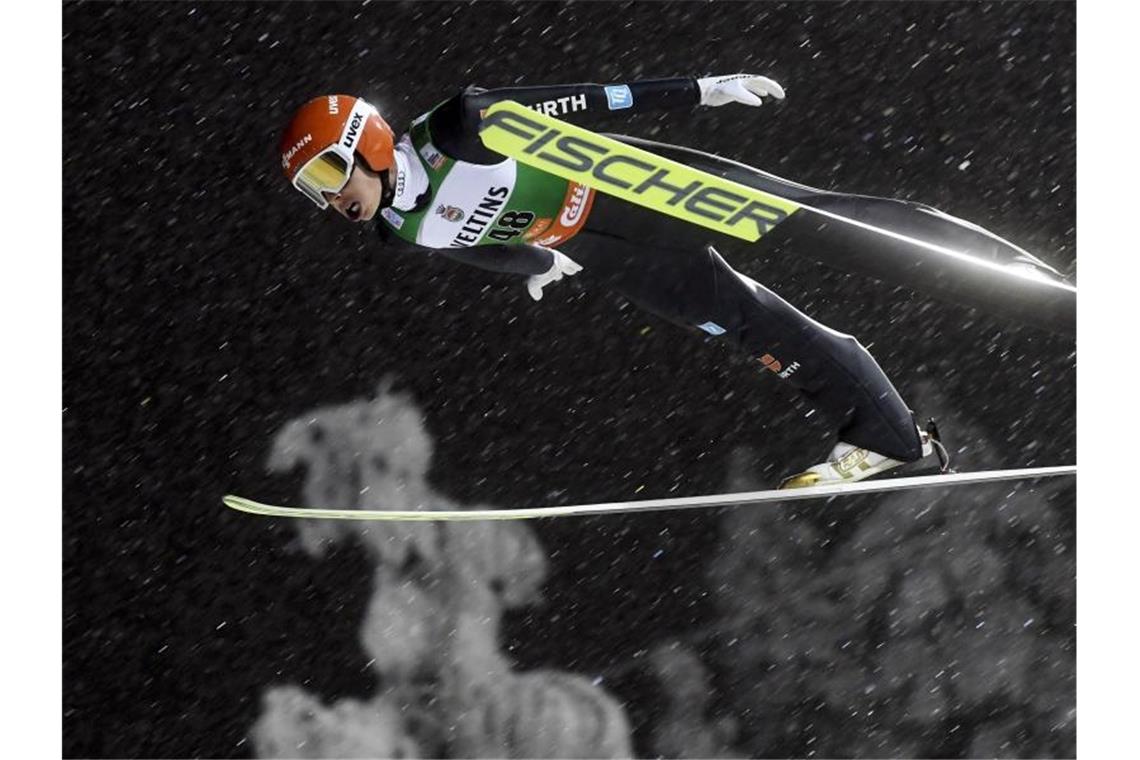 Kombinierer Eric Frenzel belegte in Lahti den zweiten Platz. Foto: Vesa Moilanen/Lehtikuva/dpa