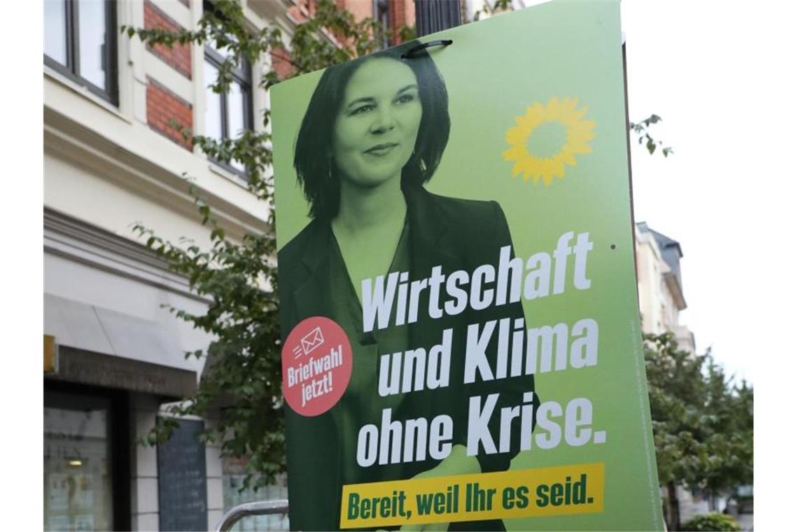 Grüne bei Kindern und Jugendlichen vorn Kommt bei den Kindern und Jugendlichen sehr gut an: Annalena Baerbock, Kanzlerkandidatin der Grünen. Foto: Bodo Schackow/dpa