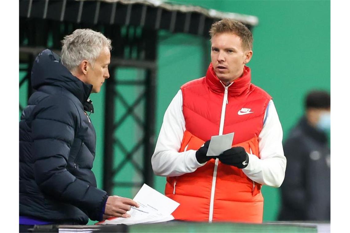 Kommt mit Julian Nagelsmann (r) nach München: Assistenztrainer Xaver Zembrod. Foto: Jan Woitas/dpa-Zentralbild/dpa