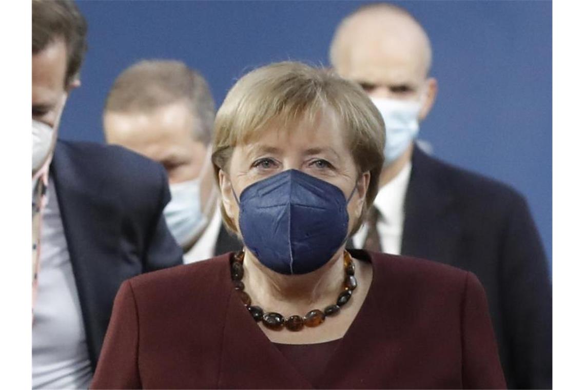 „Kompromissmaschine“ und „große Europäerin“: Bundeskanzlerin Angela Merkel. Foto: Olivier Hoslet/EPA/AP/dpa