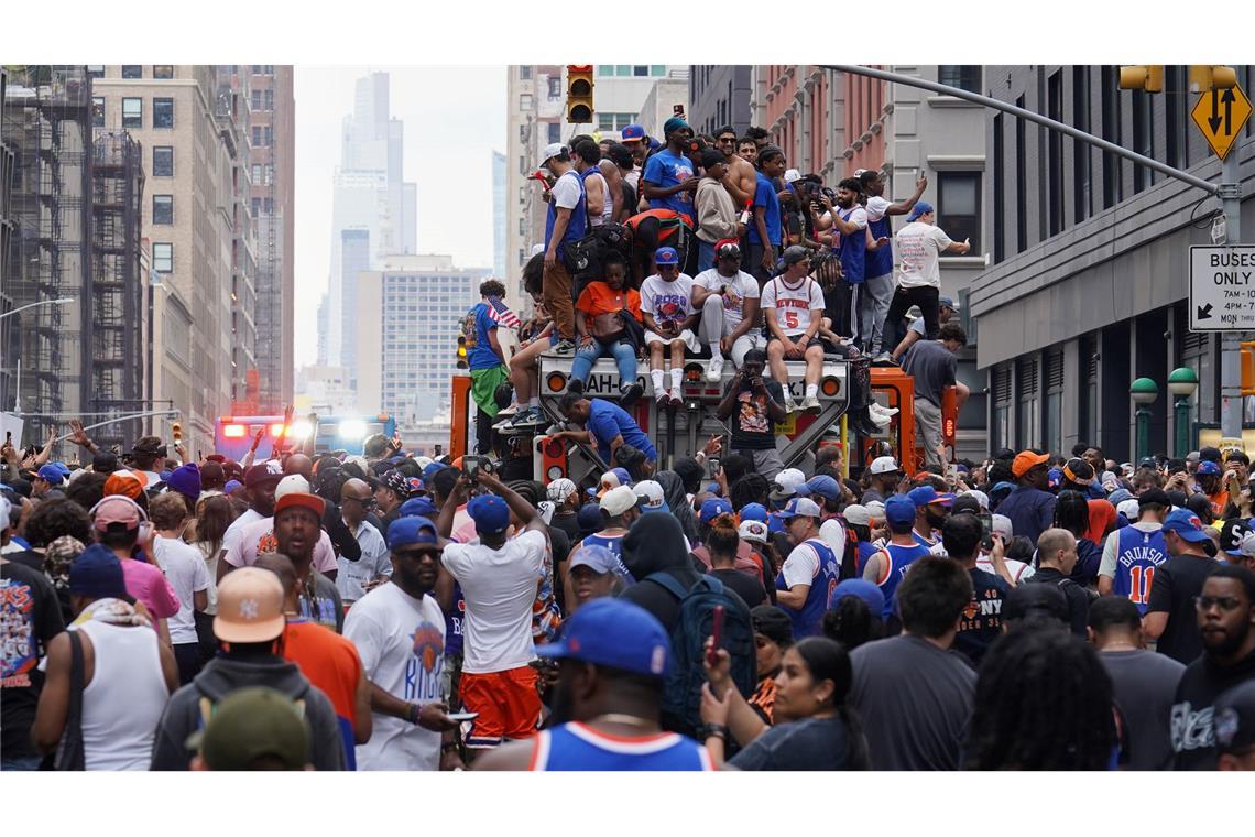 Konfetti-Paraden haben in New York eine lange Tradition.
