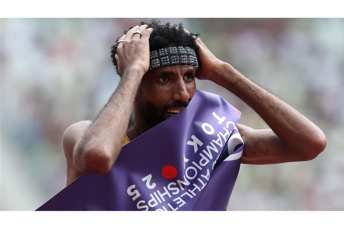 Petros mit Sensation im Marathon - "Geschichte geschrieben" Konnte seinen Coup selbst kaum glauben: Amanal Petros.