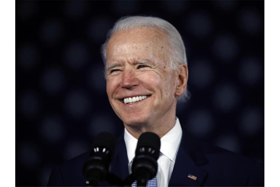 Konnte sich nach ersten Auszählungen in Virgina durchsetzen: Joe Biden. Foto: Matt Rourke/AP/dpa