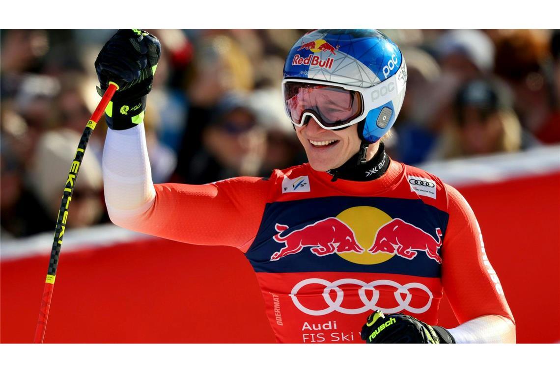 Odermatt geschlagen: Kanadischer Ski-Coup auf der Streif Konnte trotzdem lachen: Der geschlagene Schweizer Marco Odermatt.