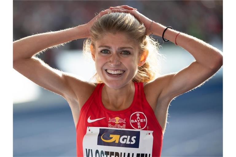 Konstanze Klosterhalfen hat bei der DM in Berlin einen neuen deutschen Rekord über 5000 Meter aufgestellt. Foto: S. Hoppe