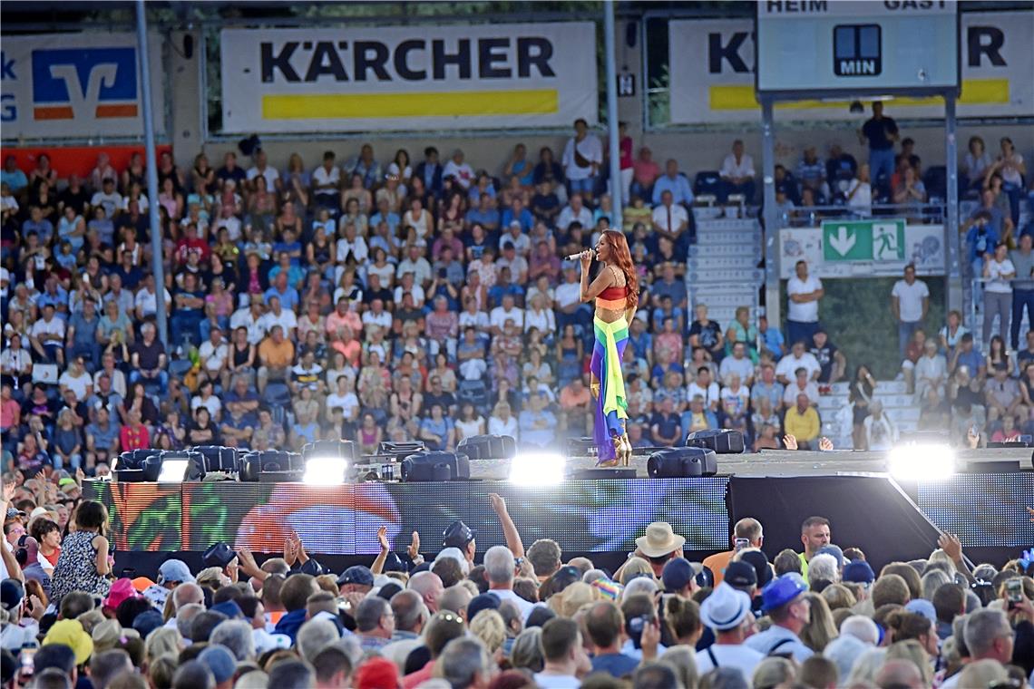 Konzert am Samstag. 15. Heimspiel Andrea Berg, 