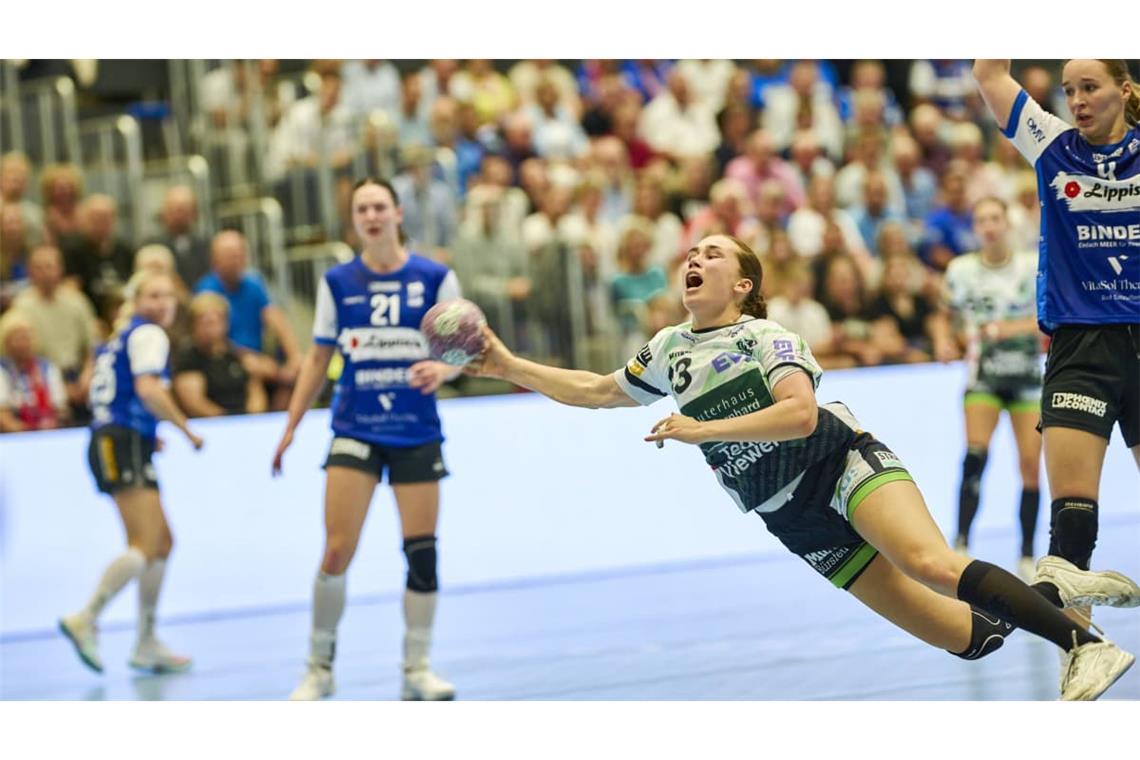 Kreisläuferin Aylin Bornhardt und die Frisch-Auf-Frauen bekamen fürs Achtelfinale ein Duell in der Nachbarschaft&nbsp; zugelost.