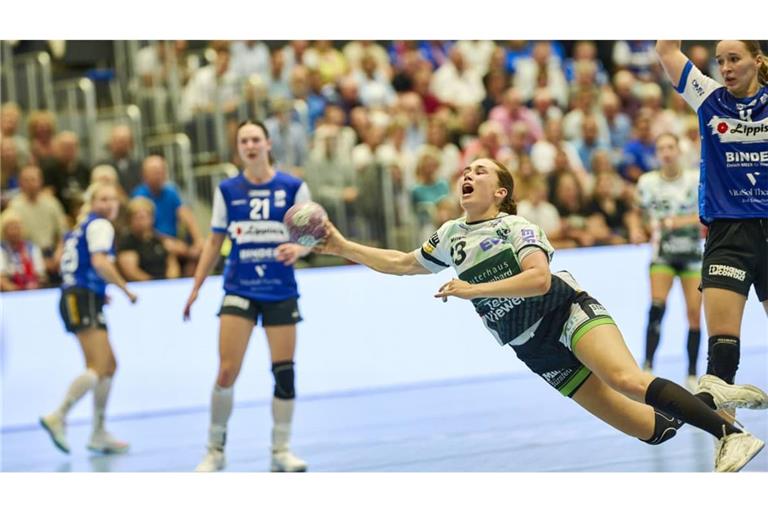Kreisläuferin Aylin Bornhardt und die Frisch-Auf-Frauen bekamen fürs Achtelfinale ein Duell in der Nachbarschaft&nbsp; zugelost.