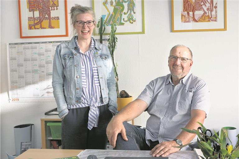 Kreisvorsitzende Christine van Ofen und Schatzmeister Rolf Schmidt. Foto: G. Schneider