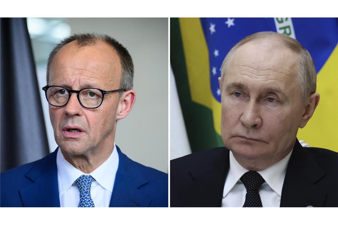 Moskau wirft Merz Beteiligungswunsch an Krieg vor Kreml-Chef Putin droht Merz im Falle des Einsatzes von Marschflugkörpern. (Archivbild)