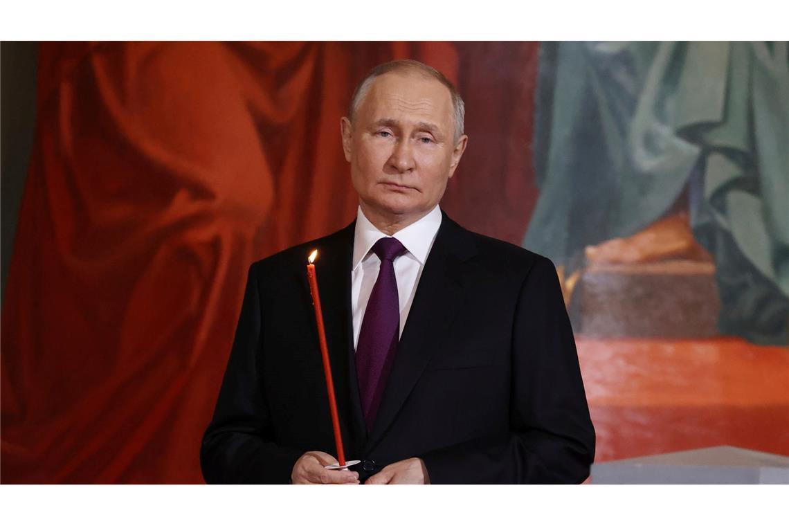 Kremlchef Putin hatte verfügt, dass für 32 Stunden die Waffen bis Mitternacht Ortszeit am Sonntag schweigen sollen. (Archivbild)