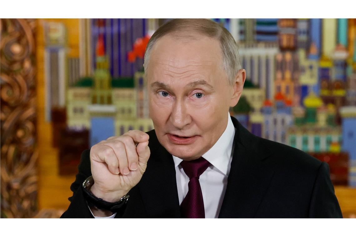 Kremlchef Putin kritisiert die Vorbedingungen der Europäer für einen Frieden.