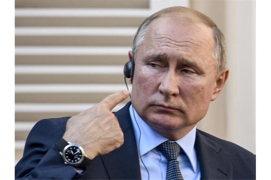 Kremlchef Wladimir Putin bei einer Pressekonferenz Mitte August. Foto: Gerard Julien/POOL AFP