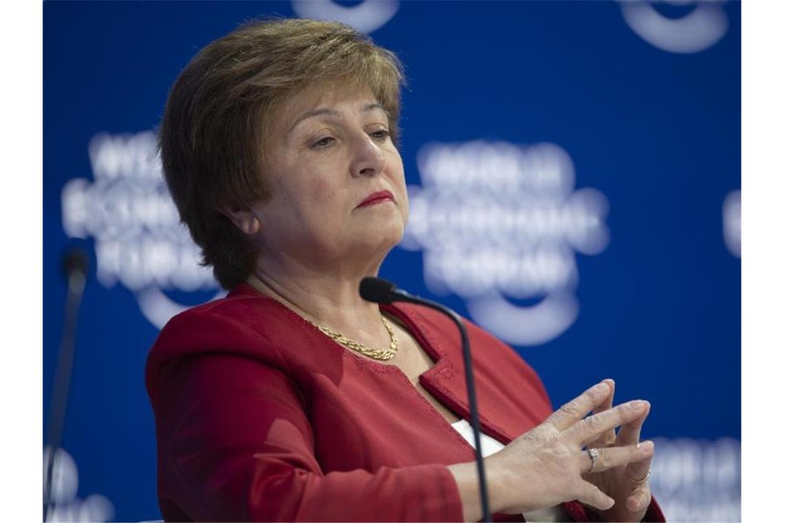 Neue IWF-Chefin lobt Deutschland für Klima-Investitionen Kristalina Georgiewa, Chefin des Internationalen Währungsfonds. Foto: Gian Ehrenzeller/KEYSTONE/dpa