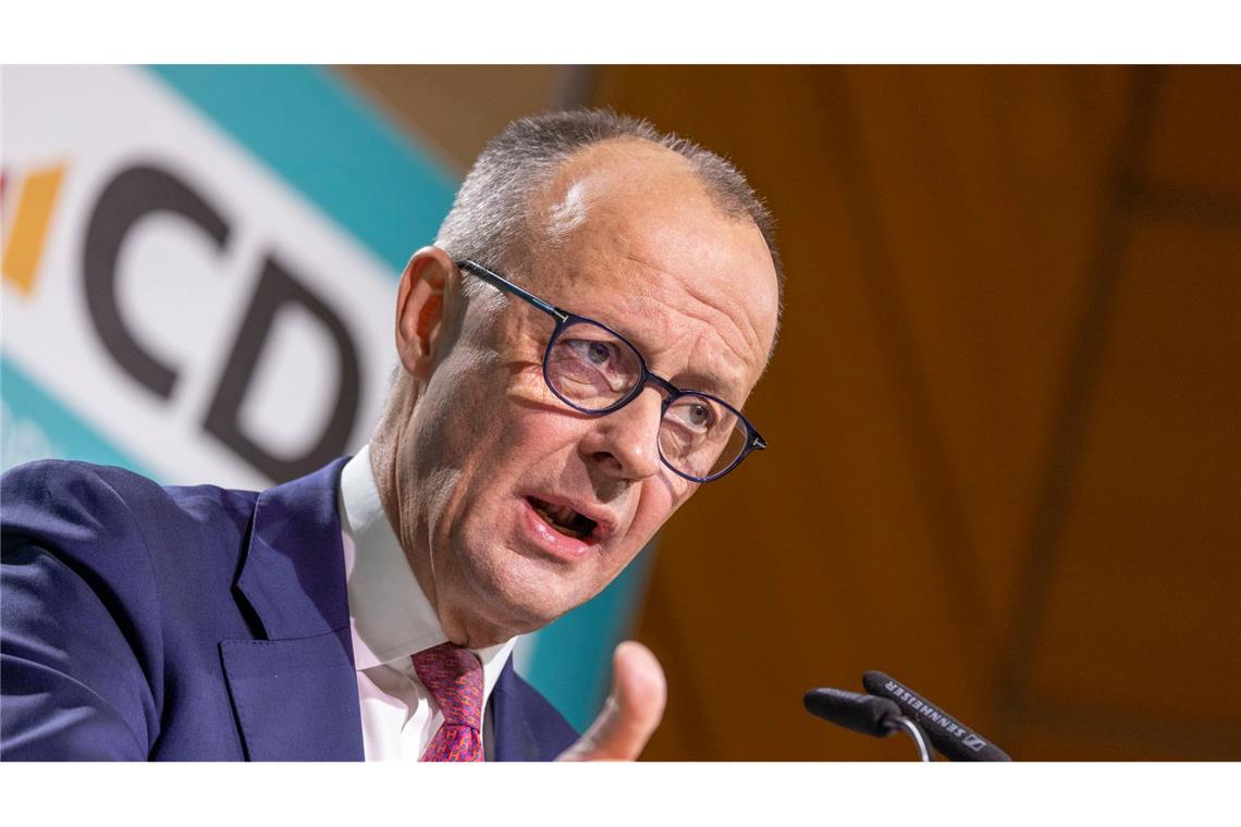 CDU-Chef Merz: Wahlprogramm ist seriös finanziert Kritik der Gegner an der Finanzierung des Unionswahlprogramms weist Merz zurück.