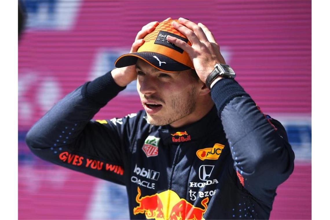 Kritisiert das Verhalten von Lewis Hamilton und dem Mercedes-Rennstall nach dem Crash in Silverstone: Max Verstappen. Foto: Christian Bruna/Pool EPA/AP/dpa