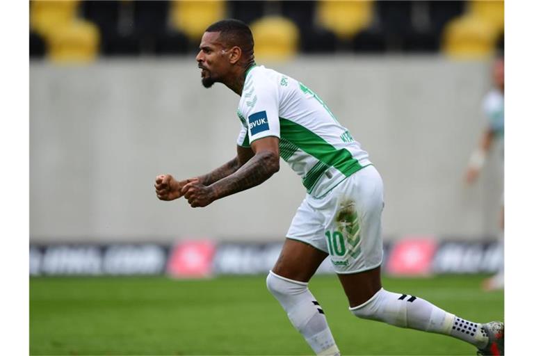 Künftig geht der Stürmer Daniel Keita-Ruel für den SV Sandhausen auf Torejagd. Foto: Robert Michael/dpa/Archivbild