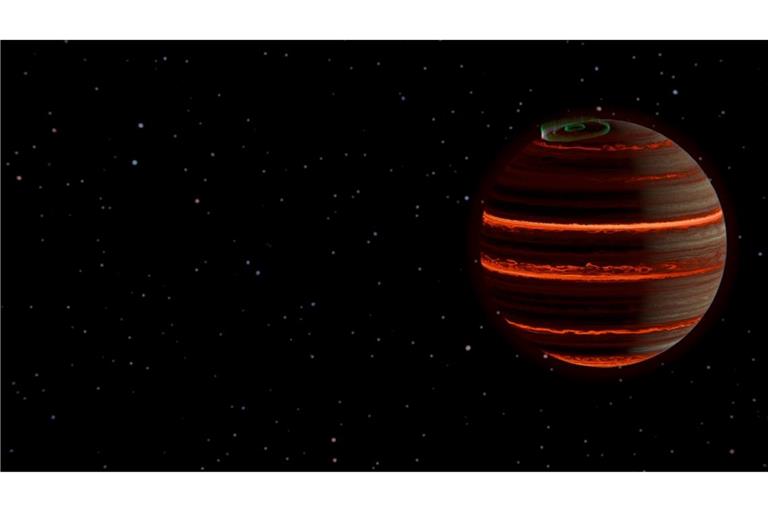 Künstlerische Darstellung des Braunen Zwerges SIMP-0136