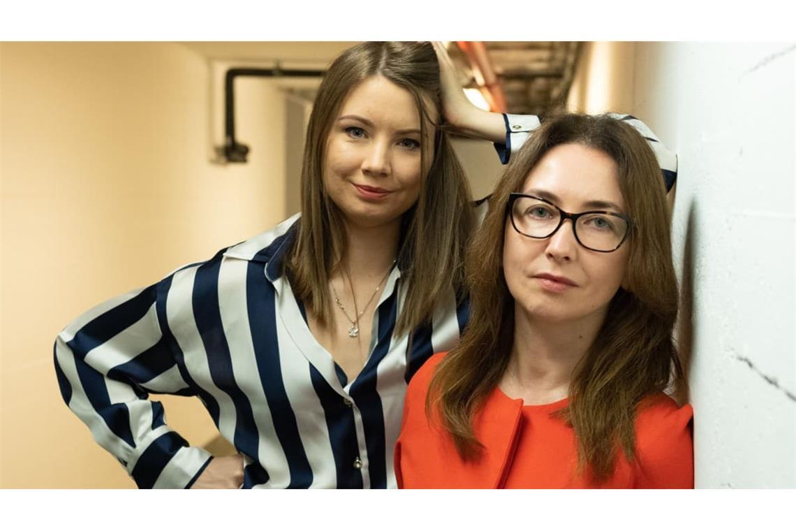 Künstlerische Heimat in Stuttgart: die ukrainischen Dramatikerinnen Maryna Smilianets (links) und  Luda Tymoshenko.