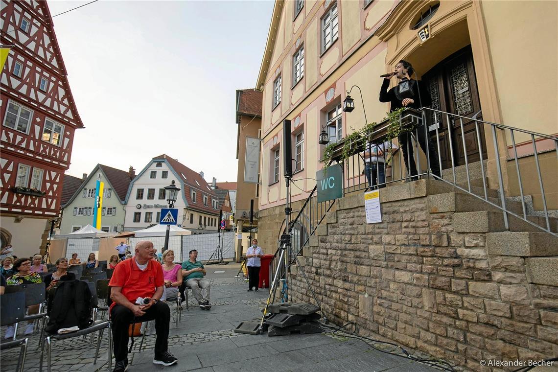 Kultursommer in Backnang auf der Marktplatzbühne.