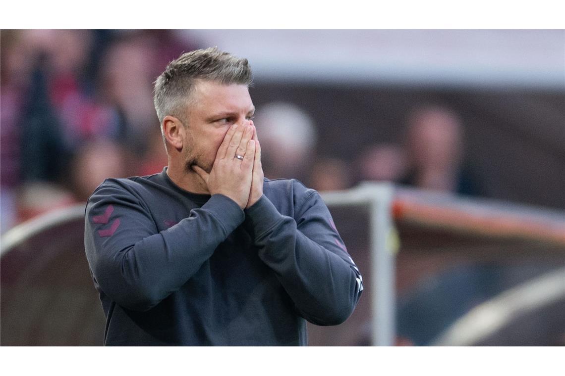 Kwasniok und der FC verpassten den erhofften Sieg gegen Gladbach.