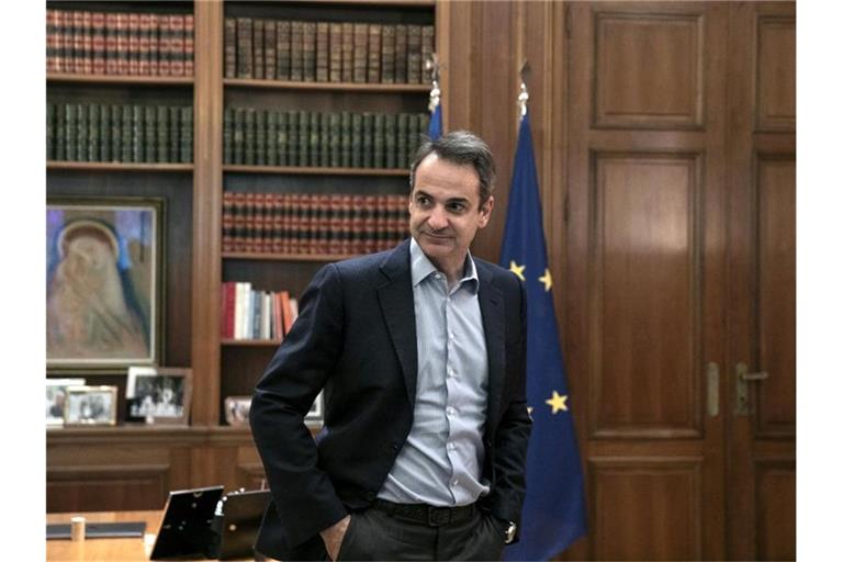 Kyriakos Mitsotakis ist Ministerpräsident von Griechenland. Foto: Yorgos Karahalis/AP/dpa