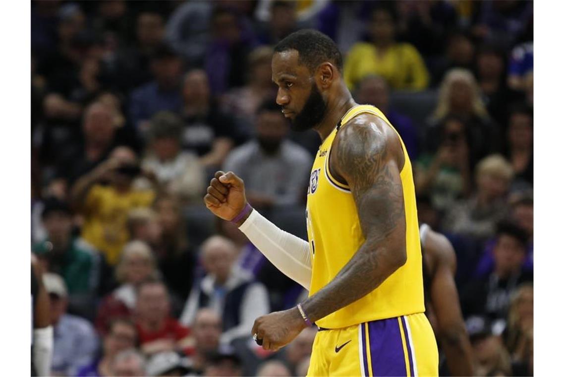 Lakers-Superstar LeBron James will endlich wieder Basketball spielen. Foto: Rich Pedroncelli/AP/dpa