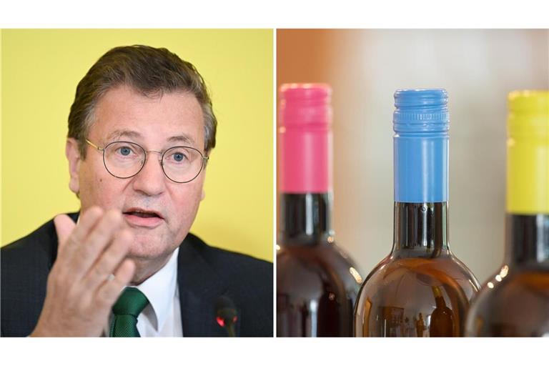 Landwirtschaftsminister Peter Hauk (CDU) wollte ein Pflichtabgabe für Weinwerbung einführen.