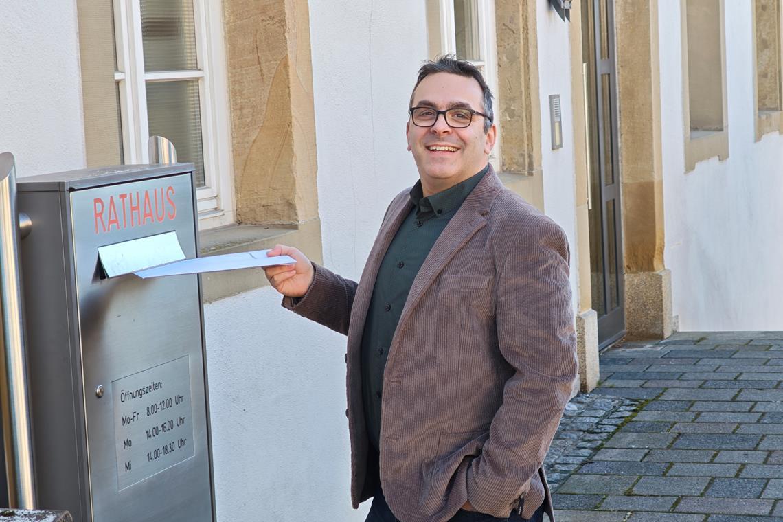 Lars Herold reicht Mitte der Woche seine Bewerbung ein. Foto: privat