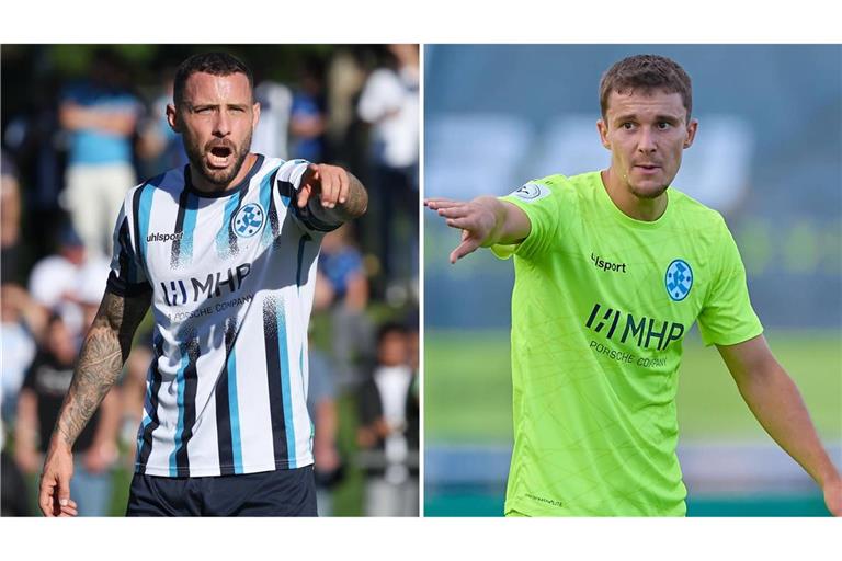 Lauern in der Mittelfeld-Zentrale auf ihre Chance: Kapitän Lukas Kiefer (li.), Maximilian Zaiser.