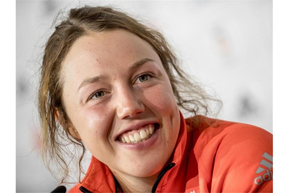 Plötzlich Leichtathletin: Laura Dahlmeier bei Berglauf-WM Laura Dahlmeier startet bei der Berglauf-WM in Argentinien. Foto: Michael Kappeler/dpa
