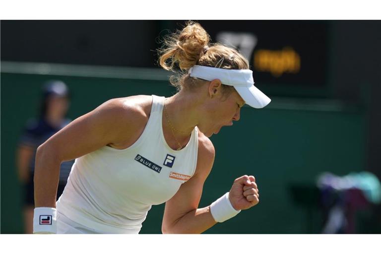 Laura Siegemund darf jubeln.
