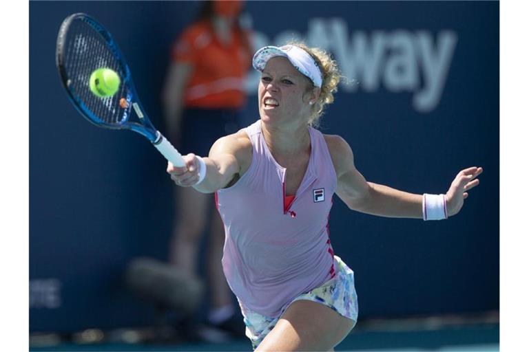 Laura Siegemund in Aktion. Foto: Al Diaz/Miami Herald/AP/dpa