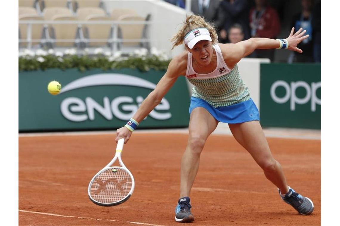 Laura Siegemund verpasste in Paris den Einzug in die dritte Runde. Foto: Pavel Golovkin/AP