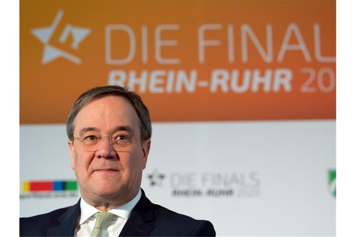 Finals Rhein-Ruhr und Leichtathletik-Meisterschaften verlegt Laut NRW-Ministerpräsident Armin Laschet hat sich das Land mit vier Millionen Euro am Budget für die Ausrichtung der Finals beteiligt. Foto: Federico Gambarini/dpa