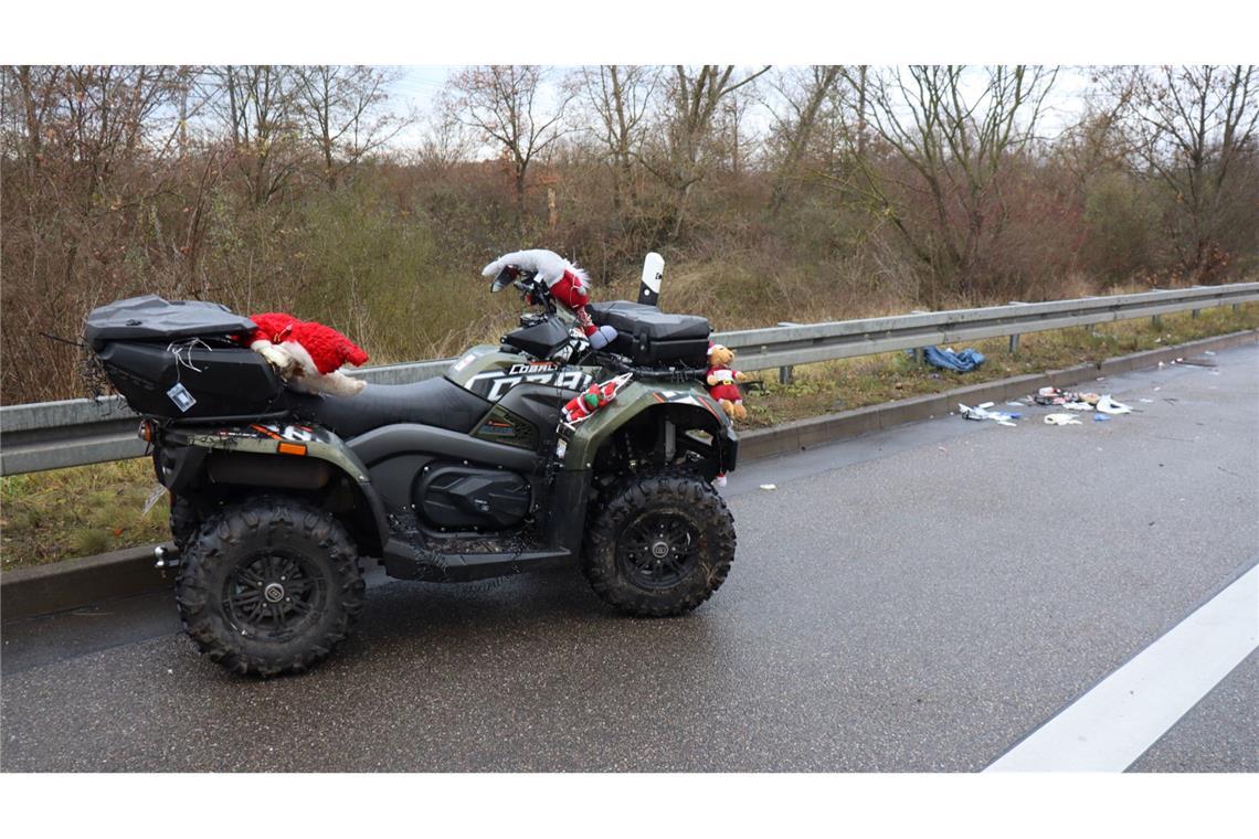 Fahrer stürzt von "Weihnachts-Quad" und wird schwer verletzt