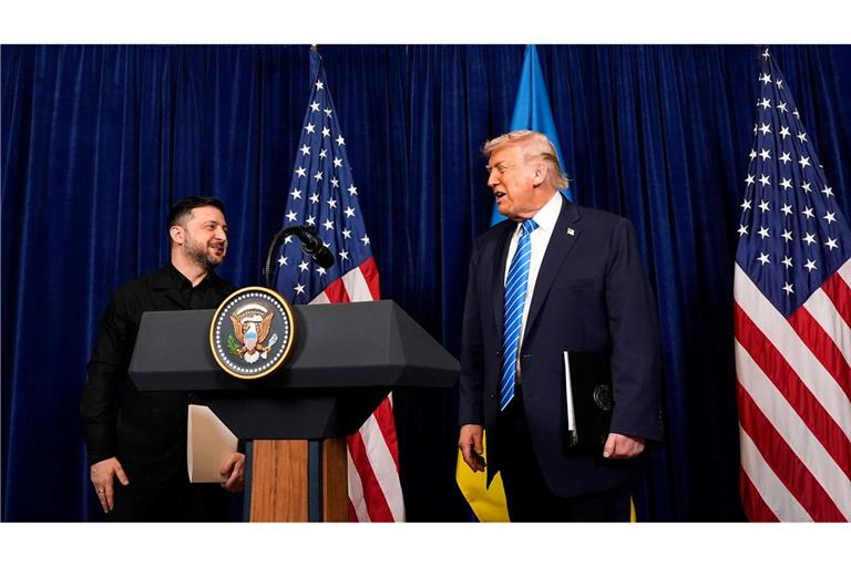 Laut US-Präsident Trump sind die Verhandlungen über einen Frieden in der Ukraine auf einem guten Weg. (Archivbild)