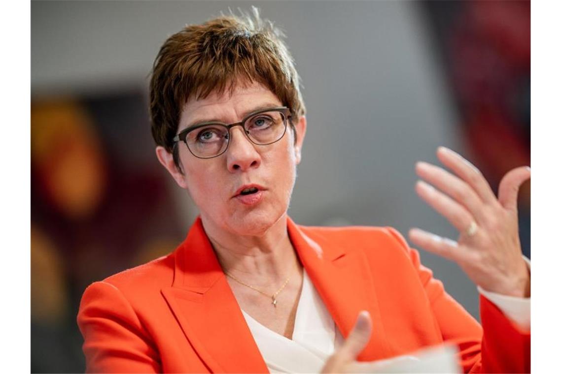 Laut Verteidigungsministerin Annegret Kramp-Karrenbauer beeinträchtigt die Situation in Syrien die Sicherheitsinteressen Europas und Deutschlands massiv. Foto: Michael Kappeler/dpa