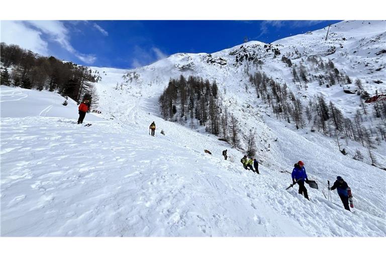 Lawinenrettung bei Zermatt (Archiv).