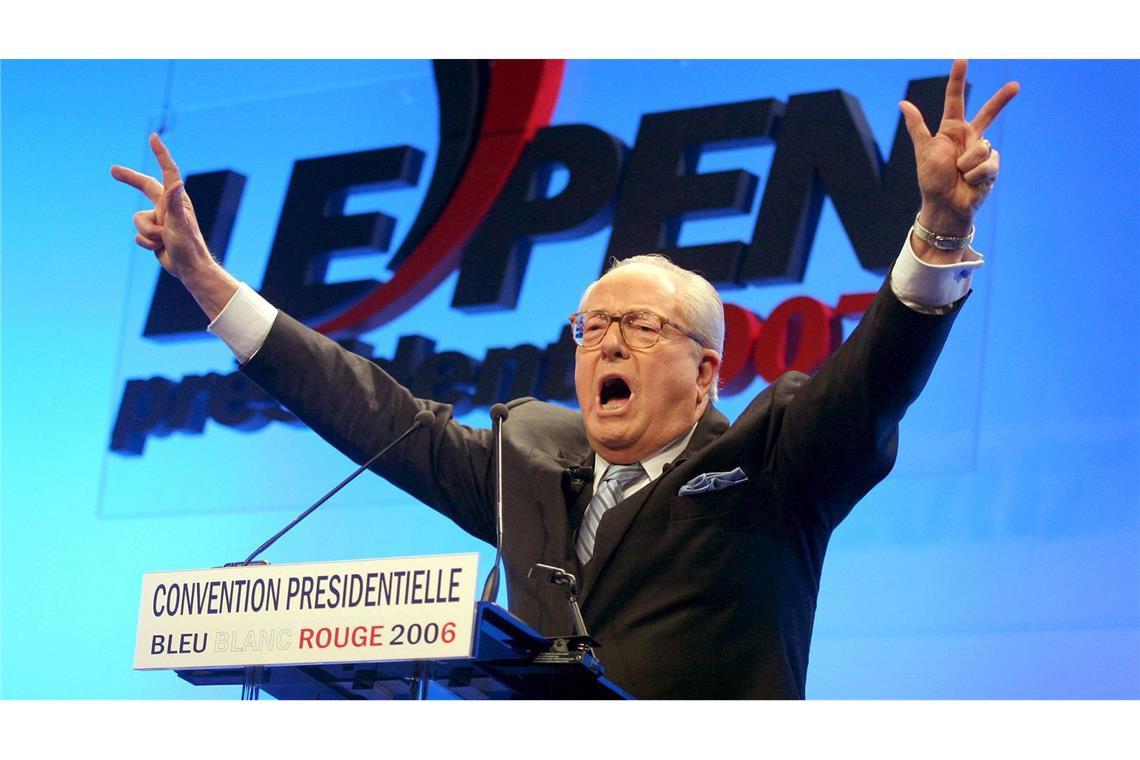 Front-National-Gründer Jean-Marie Le Pen ist tot Le Pen trat mehrfach zur Präsidentschaftswahl an. (Archivbild)