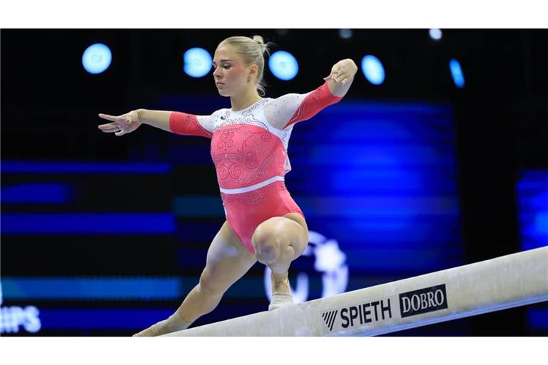 Lea Quaas bei der EM 2026 in Zagreb.
