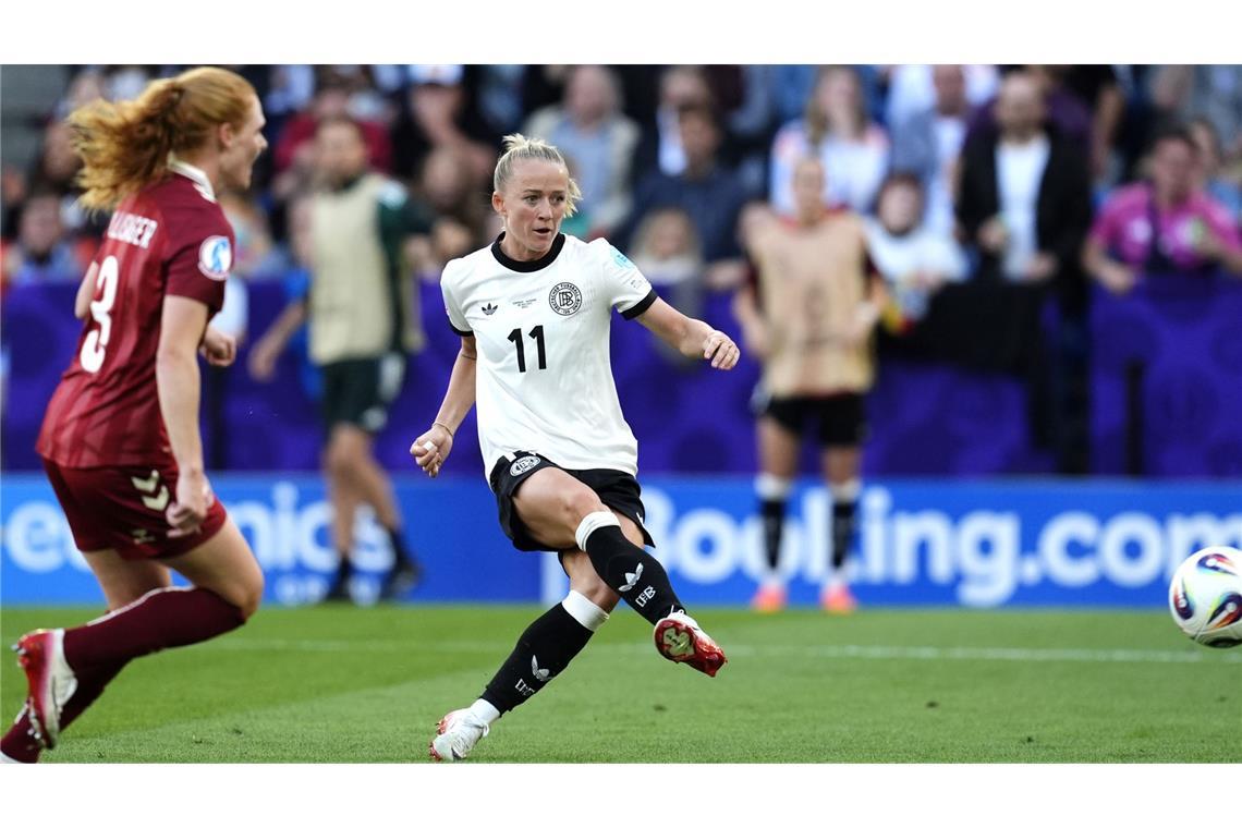 „Mentalitätssieg“ und Schweden-Hilfe: DFB-Team in K.o.-Runde Lea Schüller erzielte das Siegtor für die deutsche Mannschaft.