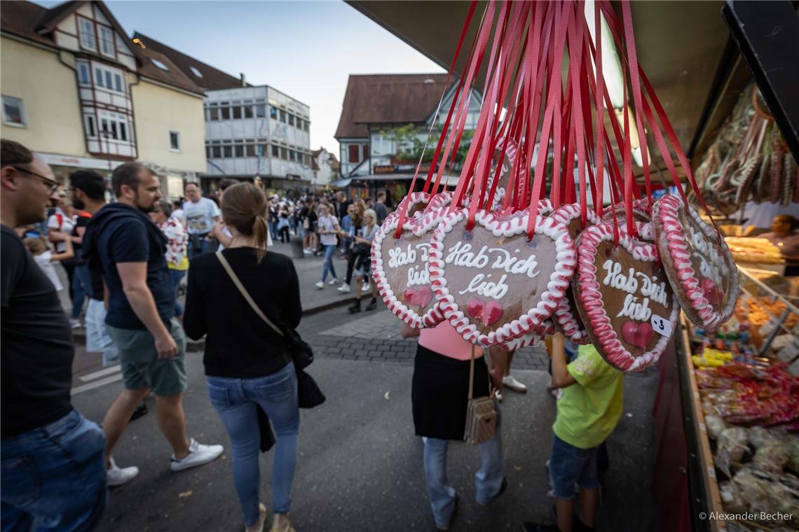 Lebkuchenherzen, gebrannte Mandeln, Magenbrot: Das Naschangebot kommt nicht zu k...