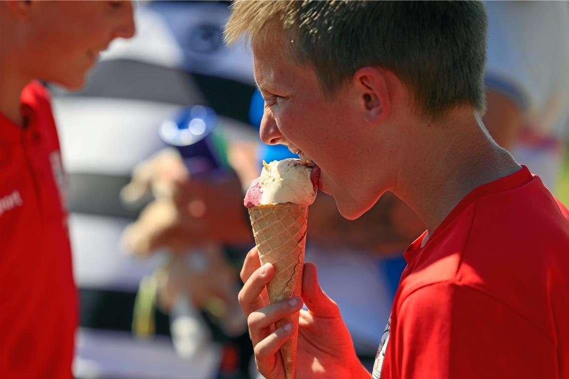 Leckeres Eis war bei der großen Sommerhitze an beiden Tagen eine begehrte Sache. Foto: Alexander Becher