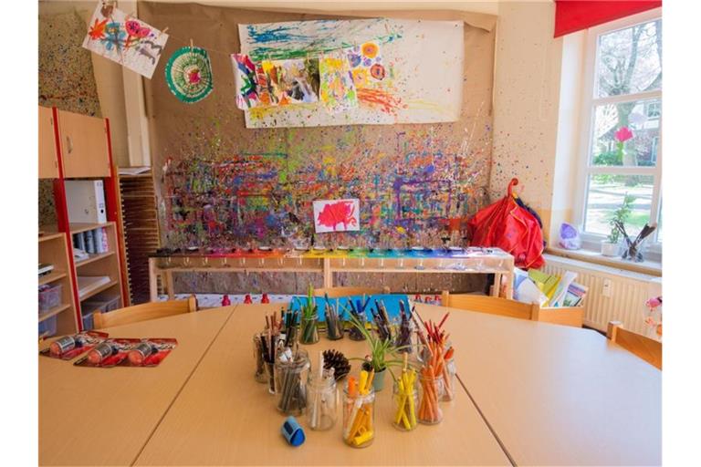 Leere Malecke in einem Kindergarten. Foto: Julian Stratenschulte/dpa