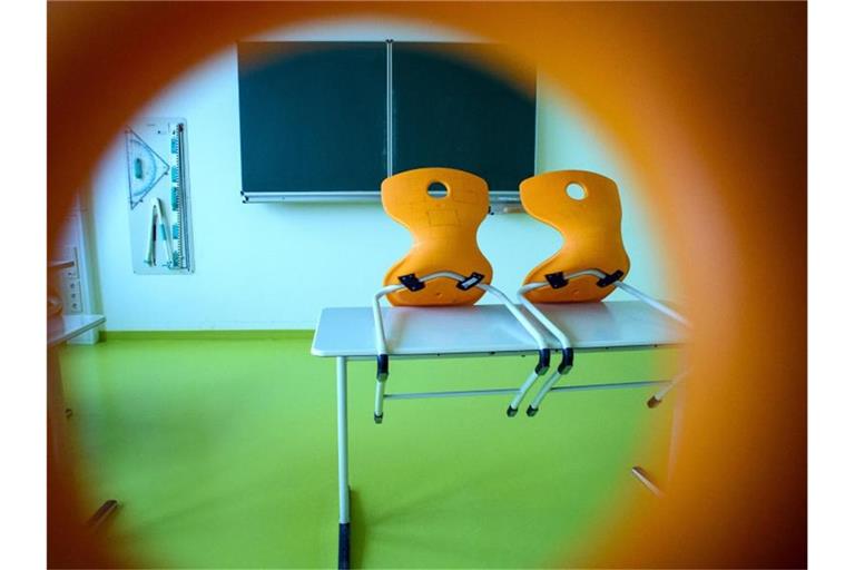Leeres Klassenzimmer einer Sekundarschule in Sachsen Anhalt. Foto: Klaus-Dietmar Gabbert/dpa-Zentralbild/dpa