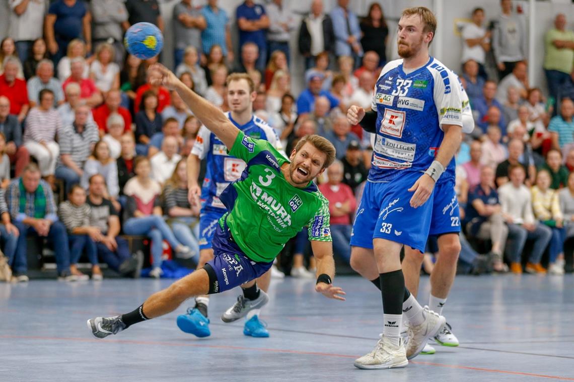 In Horkheim soll der Knoten platzen Legt sich für die HCOB-Handballer zum zweiten Mal an seiner ehemaligen Wirkungsstätte in Horkheim ins Zeug: Marcel Lenz. Foto: A. Becher