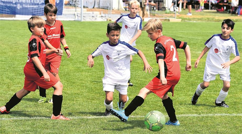Legte sich kräftig ins Zeug: Der Fußballnachwuchs aus der Region Backnang und Murrhardt, der mit großem Einsatz und vielen Toren glänzte.