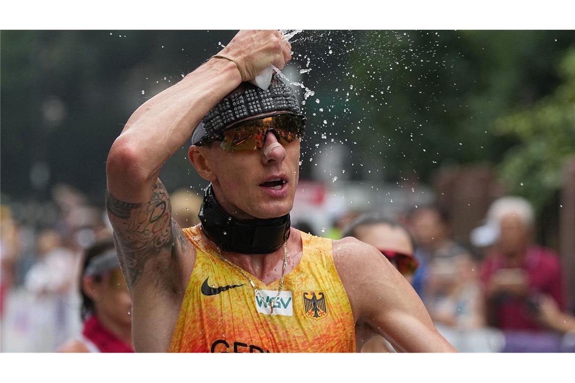 Leichtathletik Weltmeisterschaft in Tokio - Christopher Linke aus Deutschland beim Gehen